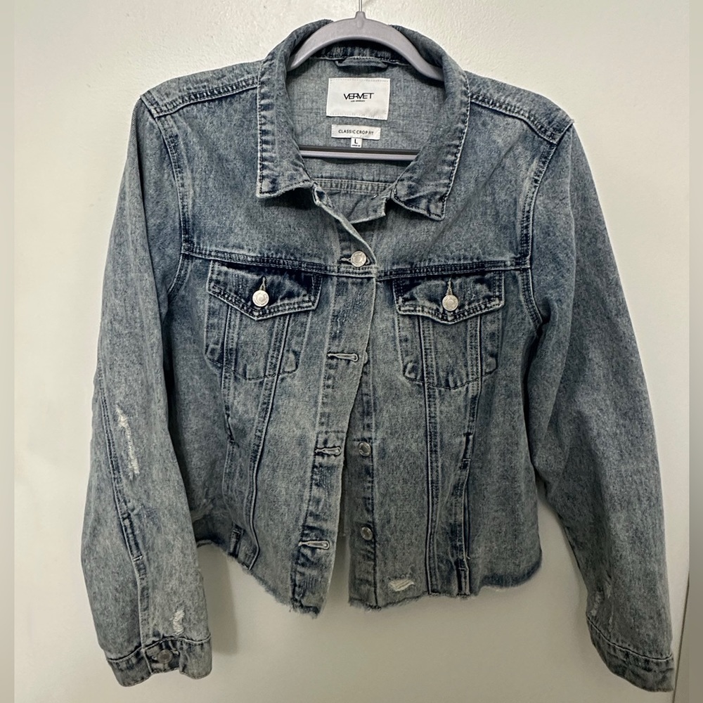 Vervet Classic Crop Fit Jean Jacket